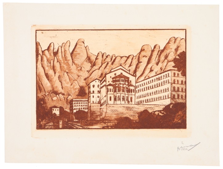 Montserrat Monastery. Mas i Mascaró, Joan (1892-1954). 150. Precio: 150€