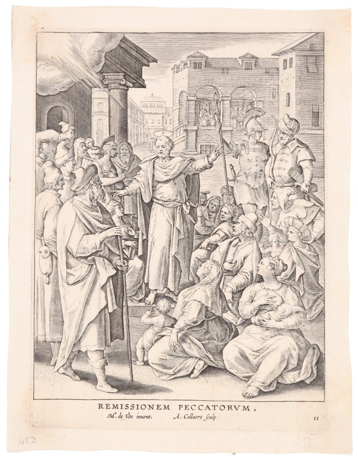 El credo. Collaert, Jan II (ca. 1561- ca. 1620) - Vos, Martin de (1532-1603) - Collaert, Adriaen (1560-1618). 1585-1618