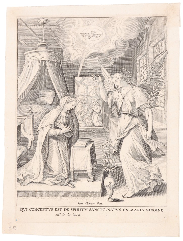 El credo. Collaert, Jan II (ca. 1561- ca. 1620) - Vos, Martin de (1532-1603) - Collaert, Adriaen (1560-1618). 1585-1618