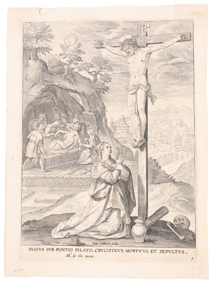 The creed. Collaert, Jan II (ca. 1561- ca. 1620) - Vos, Martin de (1532-1603) - Collaert, Adriaen (1560-1618). 1585-1618