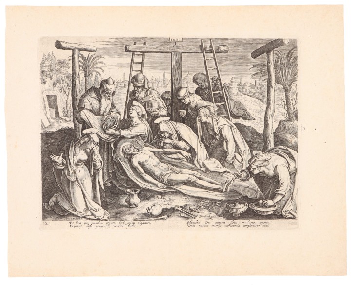 Serie de 17 grabados sobre La vida de Cristo. Collaert, Adriaen (1560-1618) - Stradanus, Joannes (1523-1605) - Galle, Phillipe (1537-1612). . Precio: 4.250€