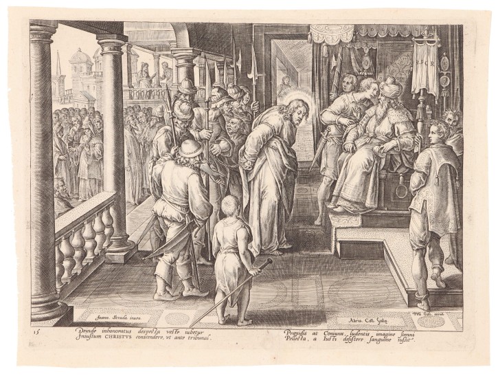 Series of 17 engravings on the life of Christ. Collaert, Adriaen (1560-1618) - Stradanus, Joannes (1523-1605) - Galle, Phillipe (1537-1612). . Precio: 4.250€