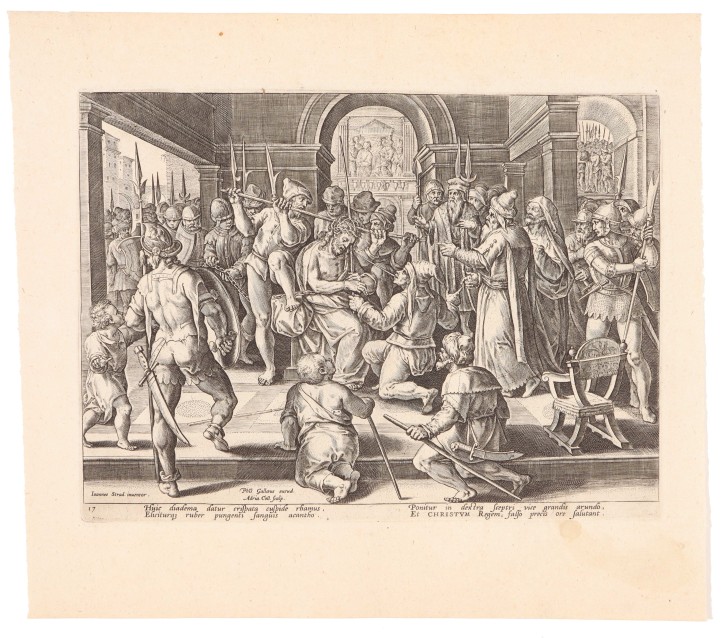 Series of 17 engravings on the life of Christ. Collaert, Adriaen (1560-1618) - Stradanus, Joannes (1523-1605) - Galle, Phillipe (1537-1612). . Precio: 4.250€