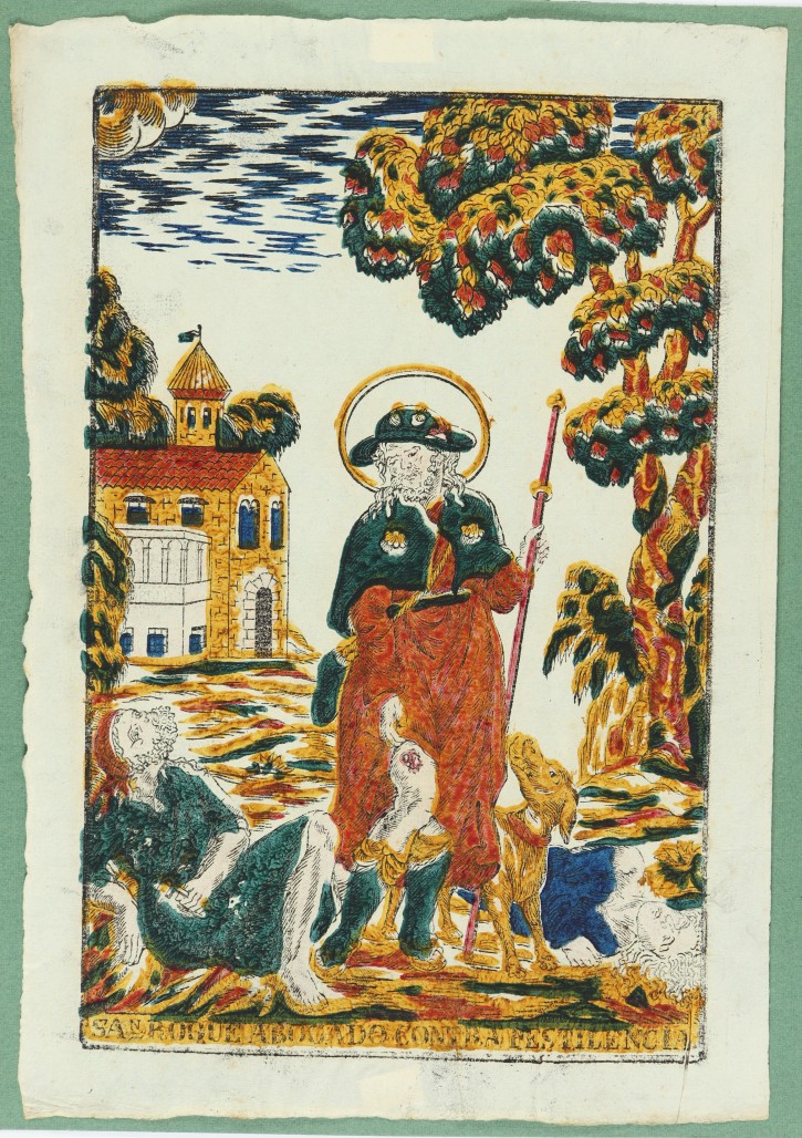 San Roque abogado contra la pestilencia (Saint Roch, patron saint against pestilence). . . Precio: 200€