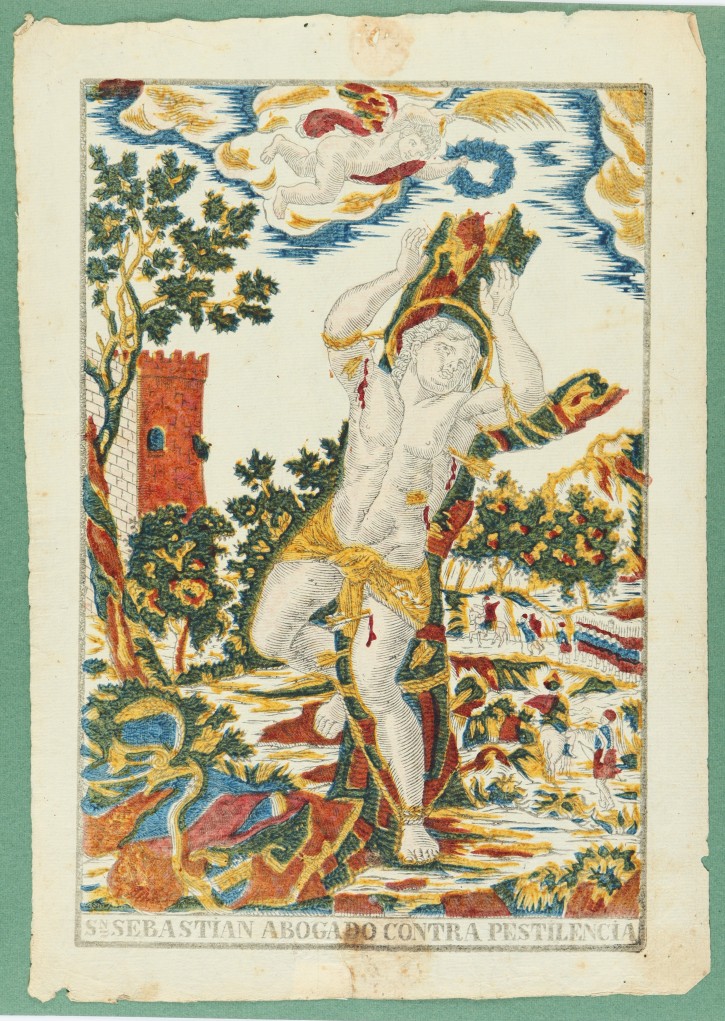 Sn. Sebastian abogado contra pestilencia (St. Sebastian, patron saint against plague). . . Precio: 200€