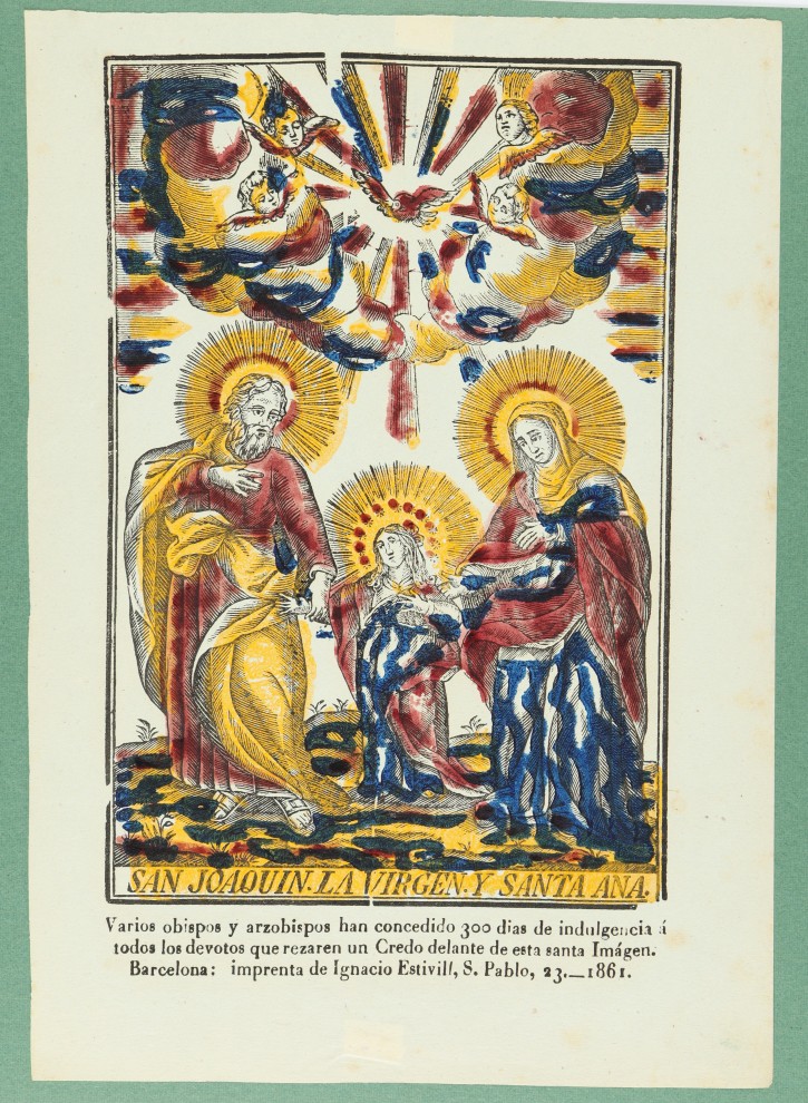 San Joaquin la Virgen y Santa Ana. Estivill, Ignacio (activo 1816-1852). 1861. Precio: 100€