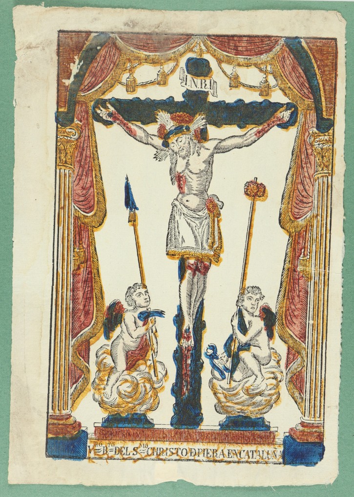 V(erdade)ro. R(etra)to. del S(antisi)mo. Christo de Piera en Cataluña (True and portrait of the Holy Christ od Piera Catalonia). . . Precio: 100€
