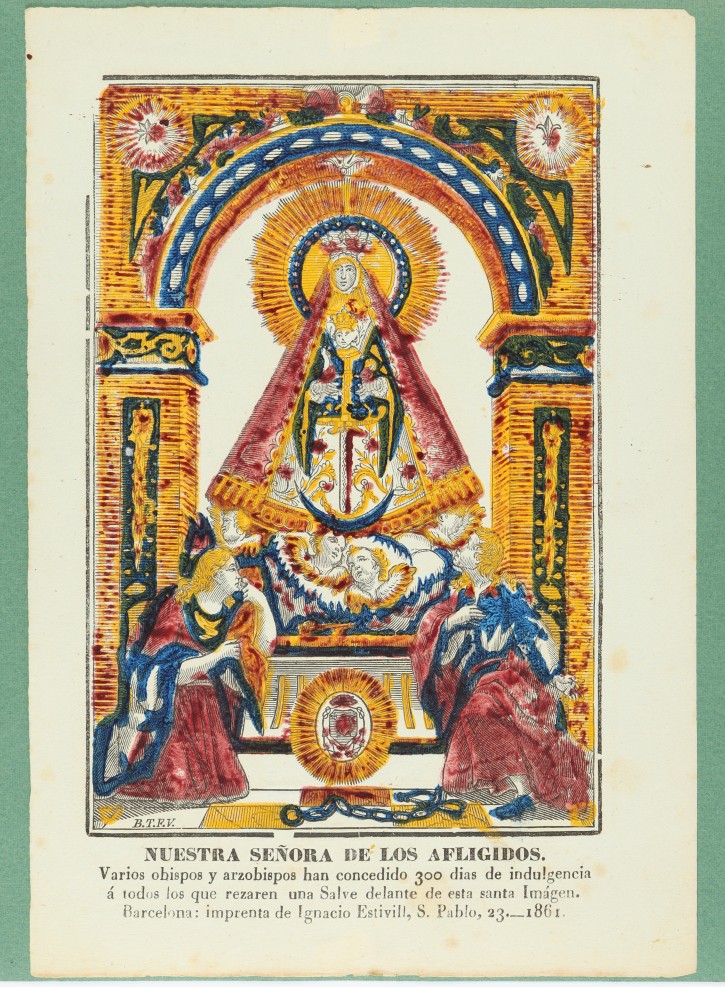 Nuestra Señora de los Afligidos (Our Lady of the Afflicted). Estivill, Ignacio (activo 1816-1852). 1861. Precio: 150€
