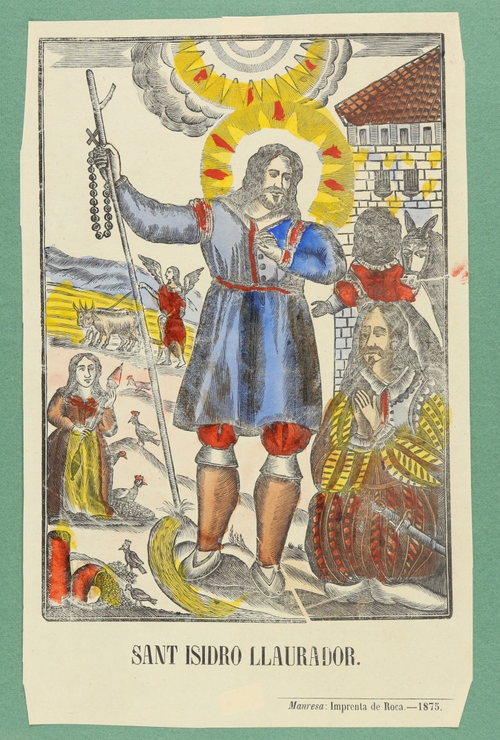 Sant Isidro Llaurador (Saint Isidore the Farmer). Roca, Pablo. 1875. Precio: 100€