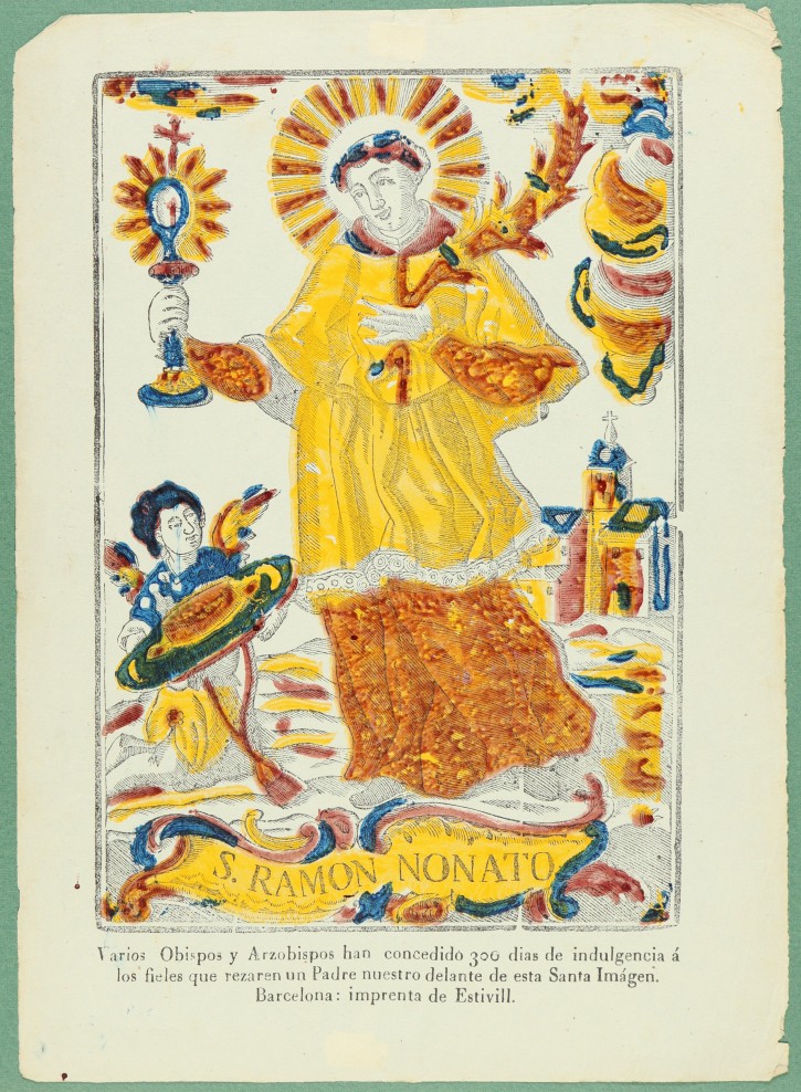 S. Ramon Nonato (St. Raymond Nonnatus). Estivill, Ignacio (activo 1816-1852). . Precio: 100€