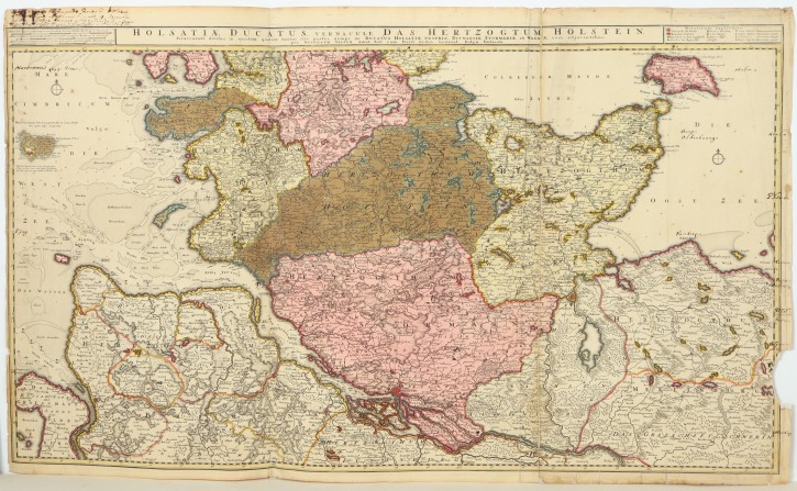 Holsatiae Ducatus, Vernaculè das Hertzogtum Holstein. Visscher, Nicolaes (1618-1679). . Precio: 200€