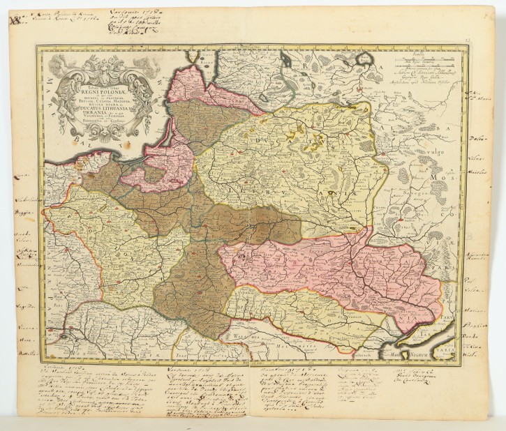 Tabula nova totius regni Poloniae: in quo sunt ducatus et provinciae Prussia, Cujavia, Mazovia, Russia Nigra, &c. Ducatus Lithuania, Ukrania, &c. in qua Volhynia, et Podolia, cum suis Palatinatibus ac confinijs.. Visscher, Nicolaes (1618-1679). 
