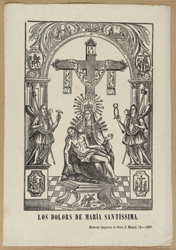 Los Dolors de María Santíssima (The Sorrows of Mary Most Holy). Roca, Pablo. 1871. Precio: 150€