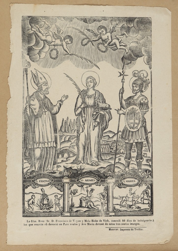 St. Fructuosus, St. Agnes, and St. Maurice. Imprenta Trullás. . Precio: 150€
