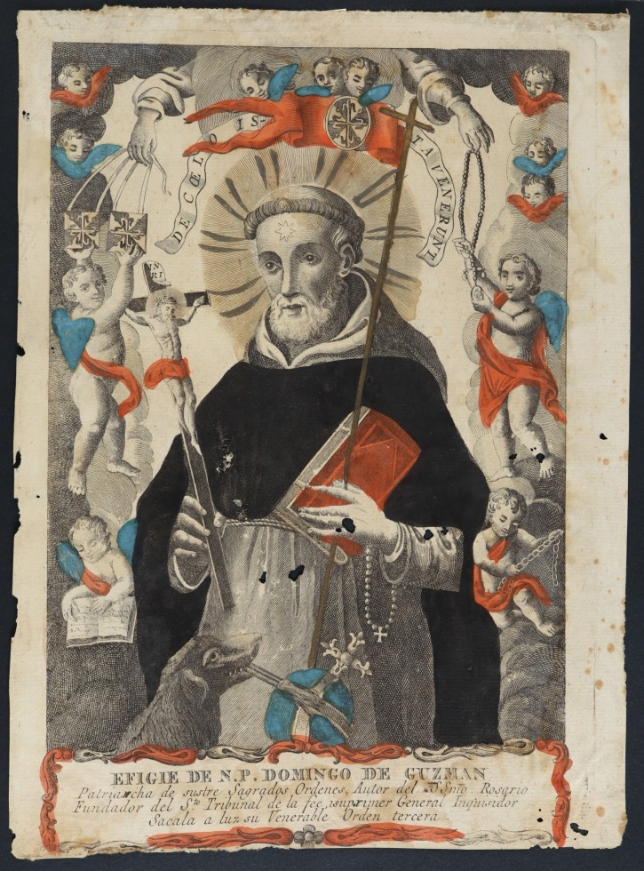 Efigie de N.P. Domingo de Guzman (Effigy of Our Father Dominic de Guzmán). . . Precio: 180€