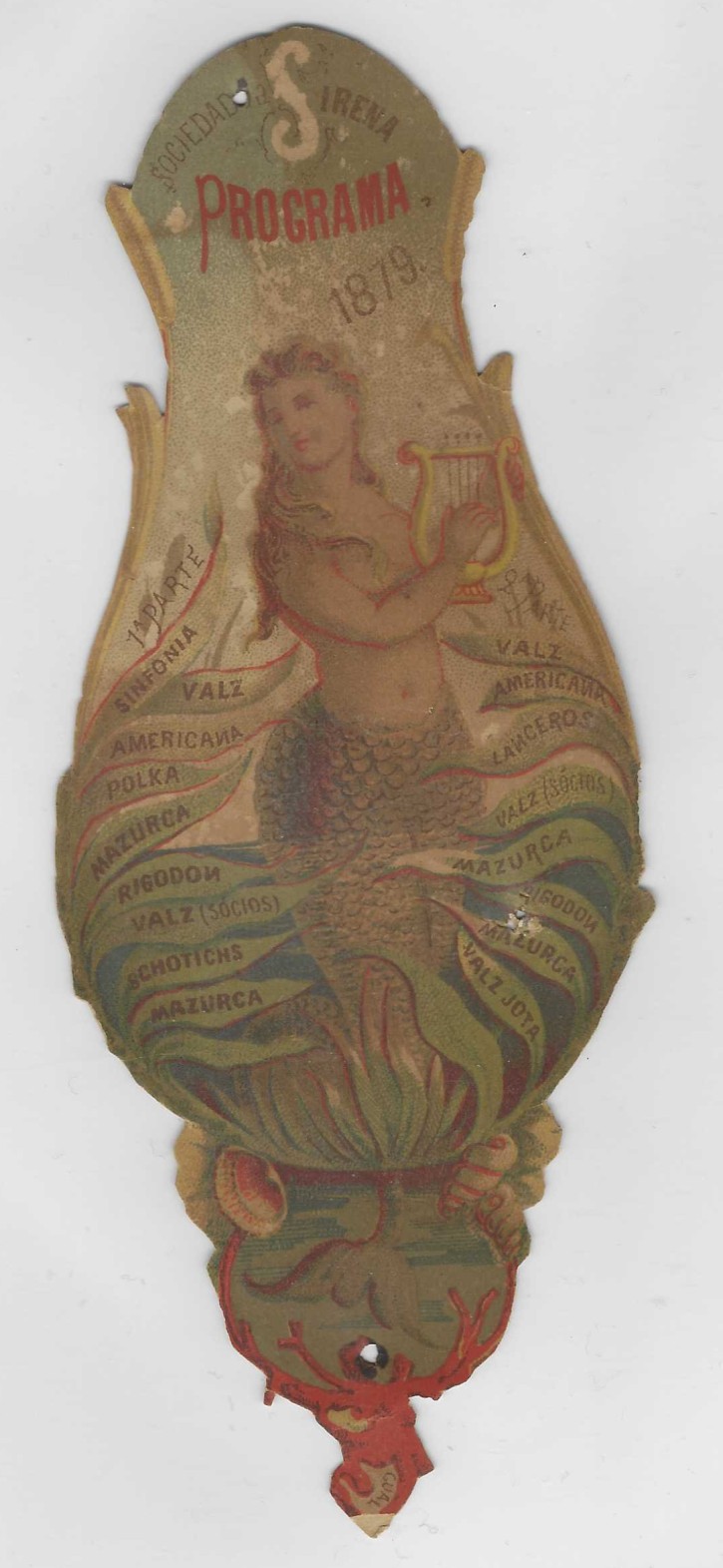 Sociedad la Sirena. Programa 1879. . 1879. Precio: 15€