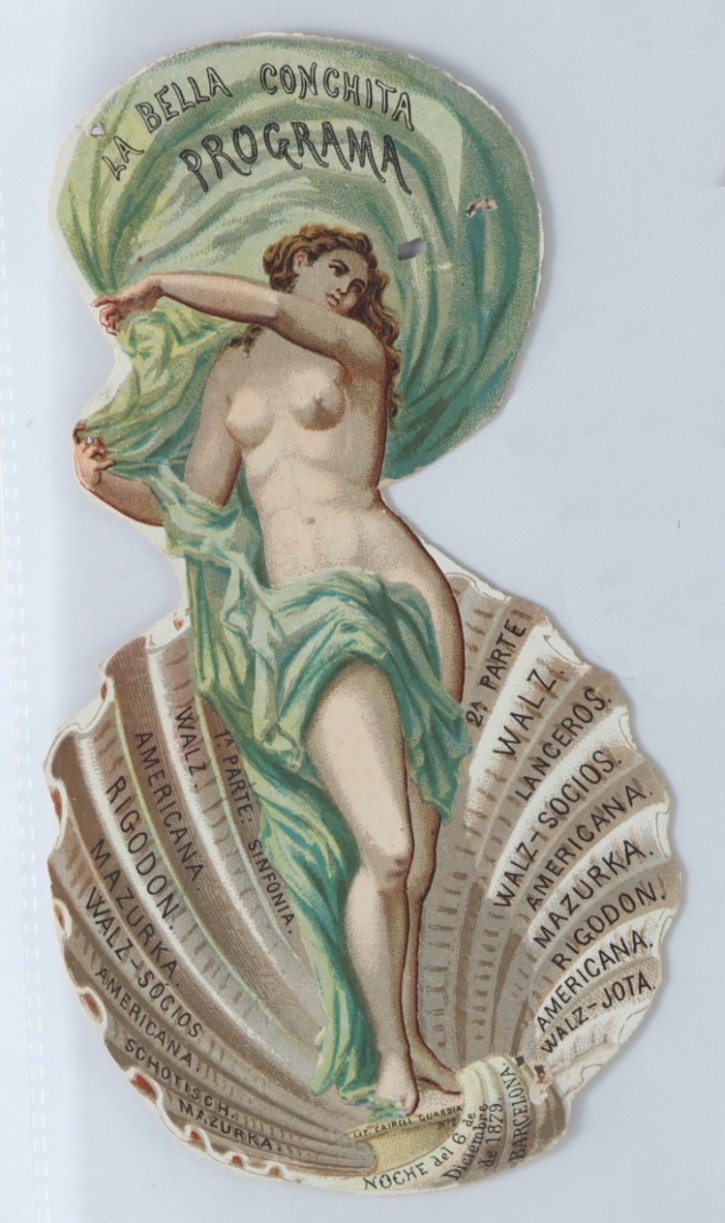La Bella Conchita. Programa. Noche del 6 deciembre de 1879.. . . Precio: 15€