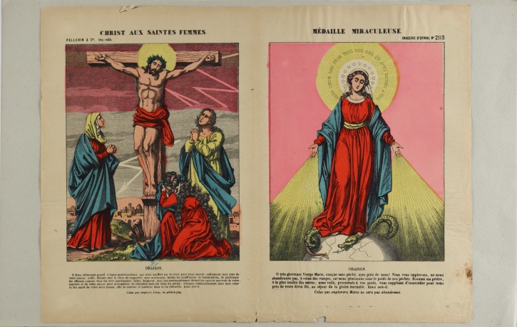 Christ aux Saintes Femmes et Médaille Miraculeuse (Cristo a las Santas Mujeres y Medalla Milagrosa). Pellerin, Jean Charles (1756-1836). . Precio: 100€