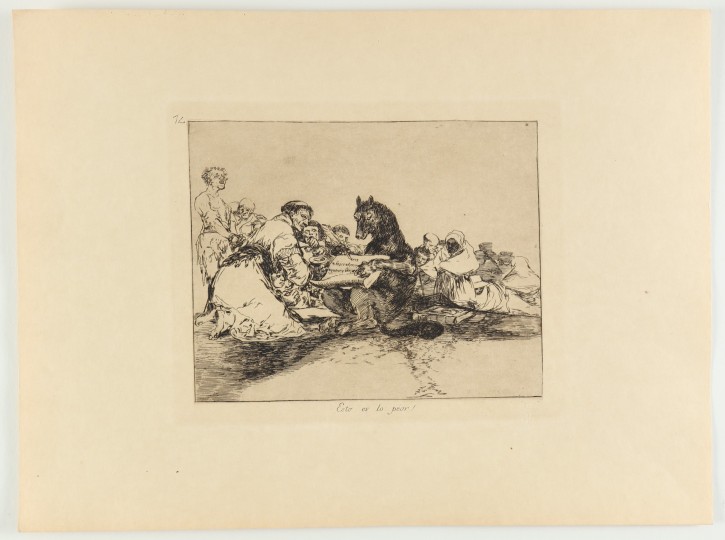 Esto es lo peor!. Goya Lucientes, Francisco de (1746-1828). 1937. Precio: 600€