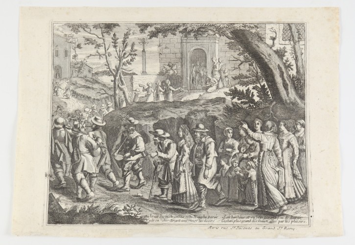 Au bruit des instruments cette Nimphe parée. Chereau, Jacques (1688-1776). . Precio: 350€
