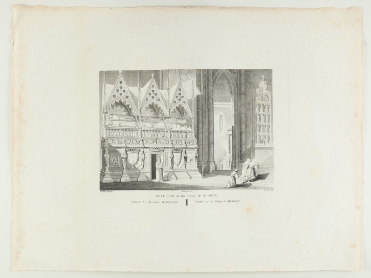 Sepulcro de los Reyes de Aragon. Laborde, Alexandre de (1773-1842). 1806. Precio: 120€