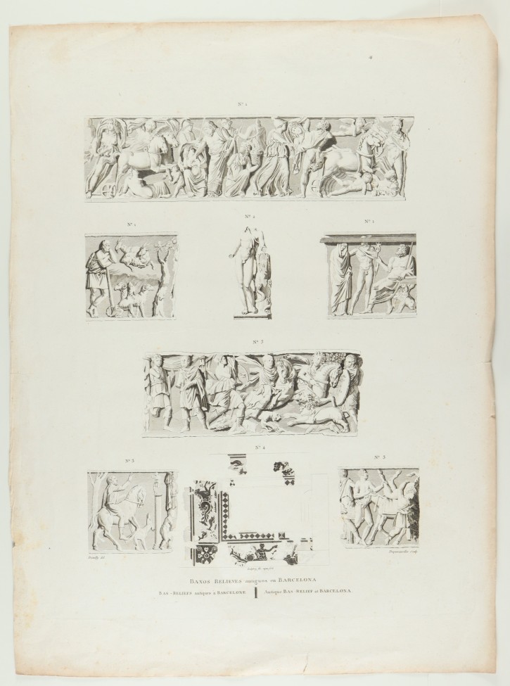 Baxos Relieves antiguos en Barcelona. . 1806. Precio: 120€