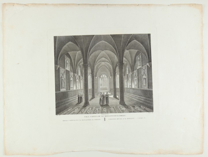 Sala Capitular del Monasterio de Poblet. . 1806. Precio: 120€